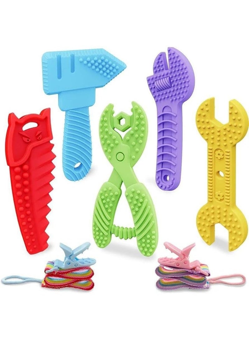 Baby Teething Toys Set – 8 Pieces, Multicolor, Safe for Babies - Image 1